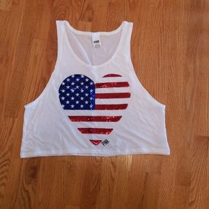 Victoria's Secret American Sequin Crop Top
